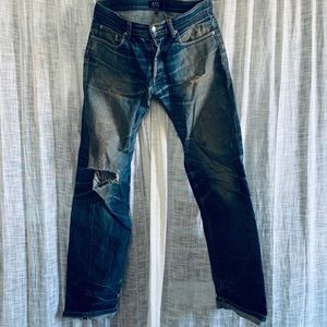 Worn in APC denim